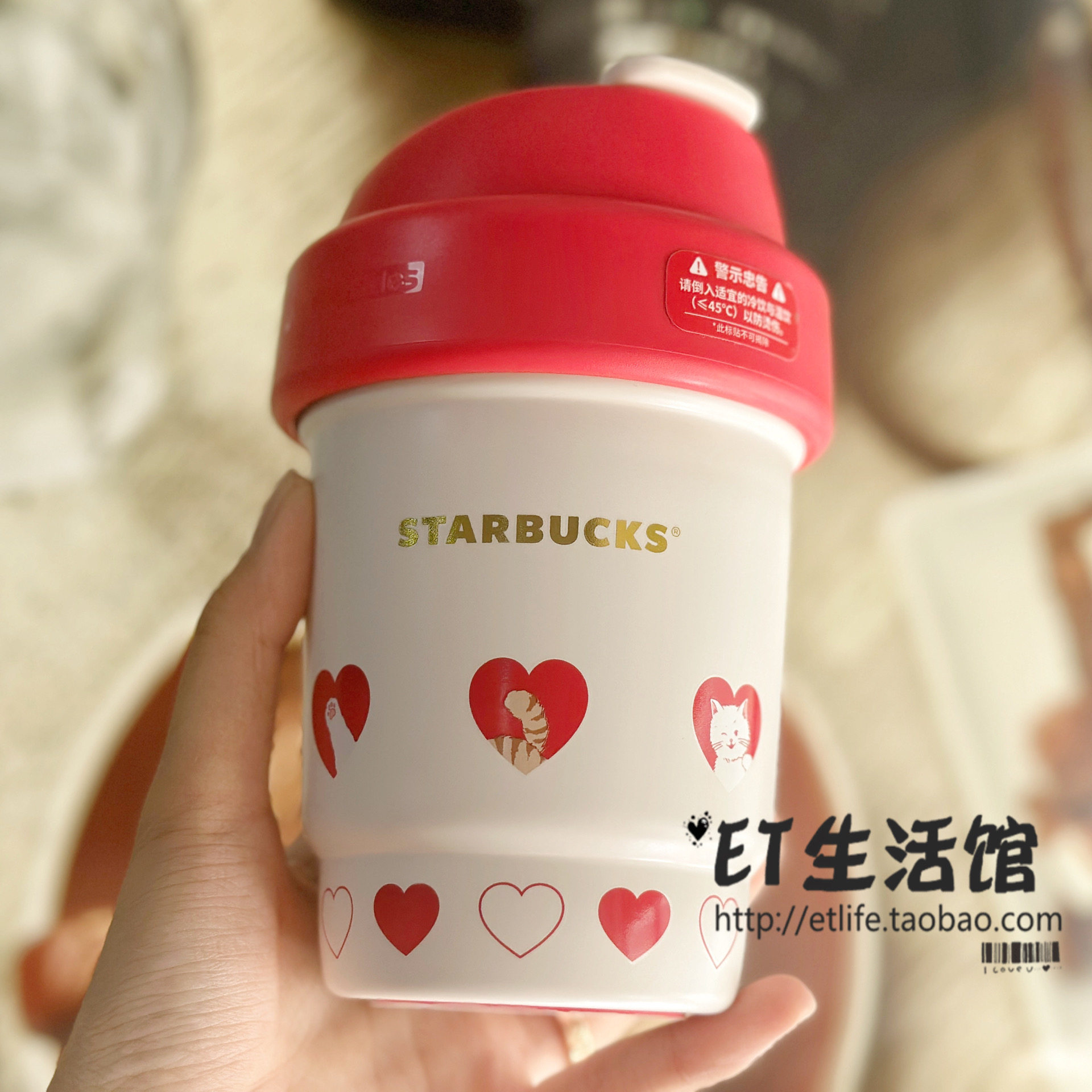 星巴克杯子 新款女神杯 公主下午茶蓝色蝴蝶结不锈钢桌面杯限量