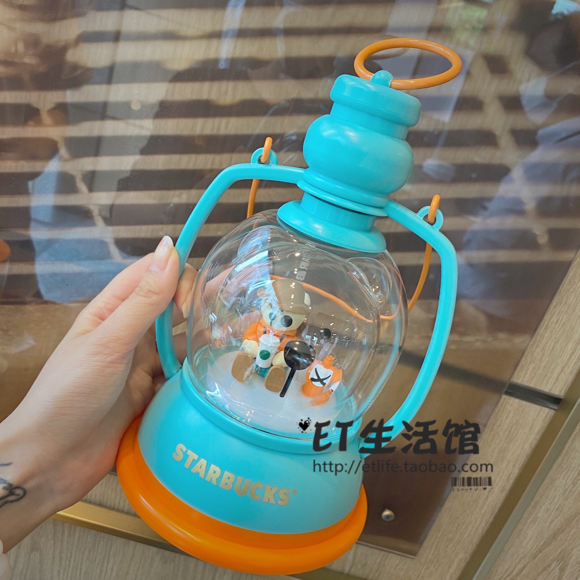夏日野营小熊造型限量星巴克杯子
