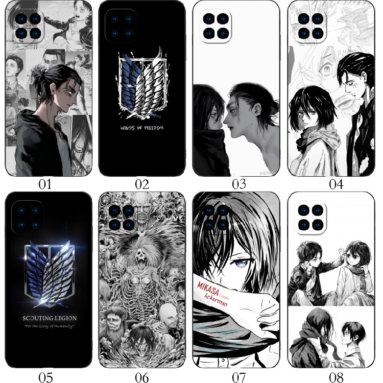 进击的巨人 适用 华为 nova8 SE/Pro+/7i/红米Note 13/6/K70/10A/9C/小米11/13/14/青春10/realme Q手机壳