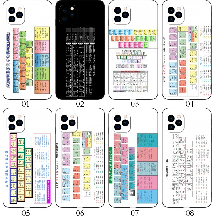 五笔字根 适用 红米Note 12 Pro+/6C/荣耀60 SE/Play 6T/极速/OPPO Find X3/真我 9/realme V25/Q5手机壳
