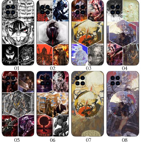 Berserk 剑风传奇 适用 华为 nova8 SE/Pro+/7i/红米Note 13/6/K70/10A/9C/小米11/13/14/青春10/real手机壳