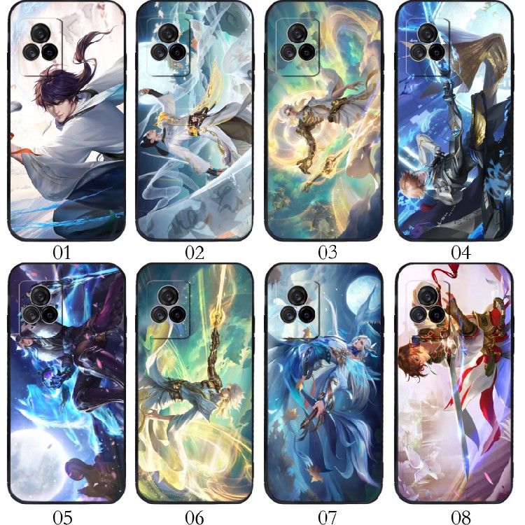 王者荣耀李白 适用vivo?Y31s/S9/X60/S7/Y52s/iQOO 7/U3/红米 K60E/K50 Pro/K40S/Civi 1S手机壳