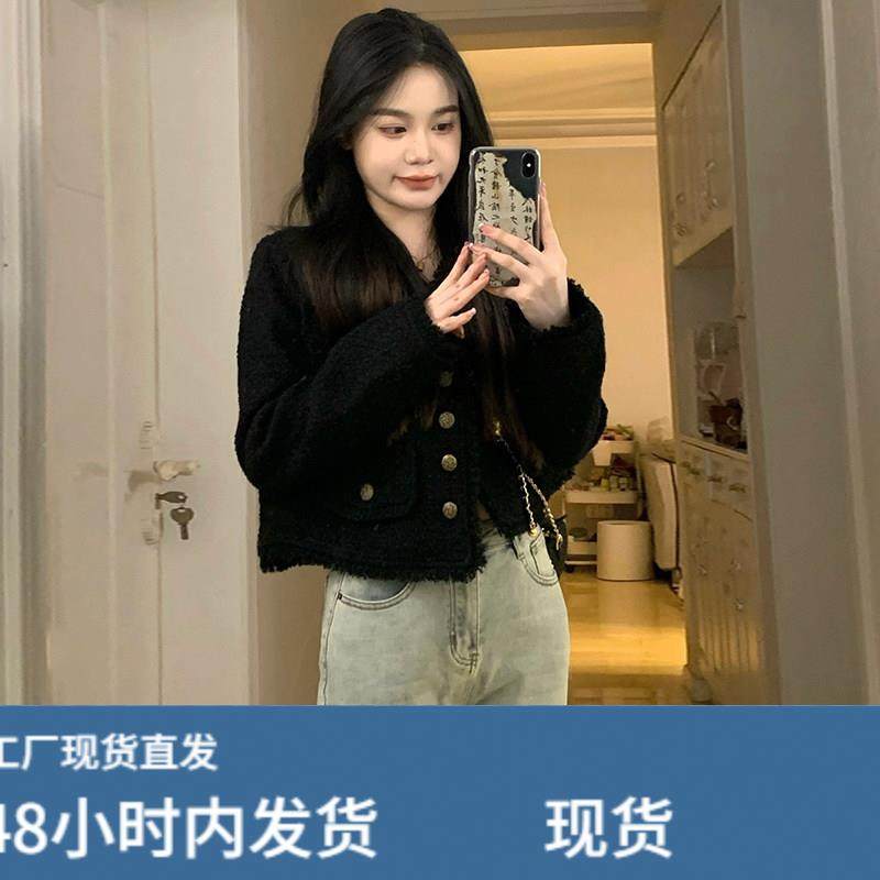 黑色羽绒小香风外套女小个子春秋冬季新款高级感法式加厚短款上衣,运动/瑜伽/健身/球迷用品,广场舞套装,淘宝优惠券,粉丝福利购,淘宝优惠卷