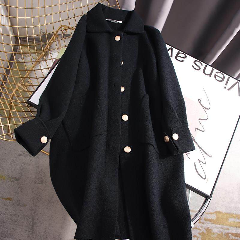 黑色呢子大衣女2025秋冬新款韩系高级感赫本风中长款修身毛呢外套,运动/瑜伽/健身/球迷用品,广场舞套装,淘宝优惠券,粉丝福利购,淘宝优惠卷