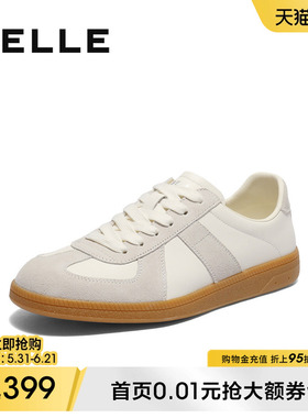 百丽男士复古运动跑步德训阿甘鞋春季新款休闲软底板鞋子8UM01CM5