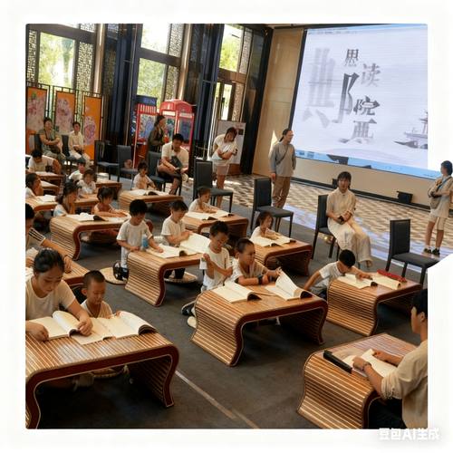 实木国学桌幼儿园课桌中式辅导班桌椅琴桌艺琴桌小学生培训围棋桌 - 封面
