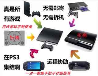 PS3折腾远程刷机E3升级4.910HEN软破玩PS2模拟游戏硬盘定制金手指