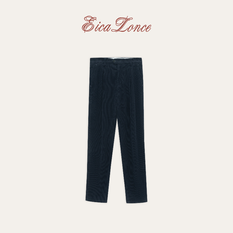 Eicalonce·意卡伦萨 秋冬重磅新品纯棉灯芯绒直筒西裤休闲长裤