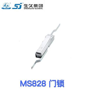 生久柜锁门锁MS828黑锁拉杆锁 连杆锁 机箱锁配电柜锁 锁杆锁亚光