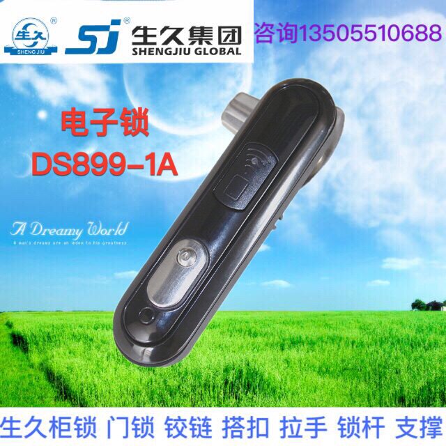 生久柜锁 有源电子锁DS899-1A电子机械钥匙 通讯机械锁 配电柜锁