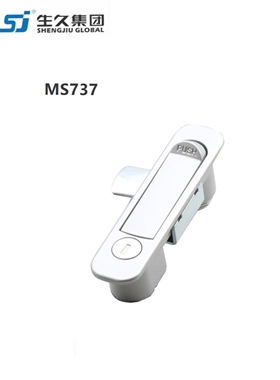 生久柜锁门锁MS737弹跳拉杆锁 亚光连杆锁 机箱锁配电柜锁 拉伸锁