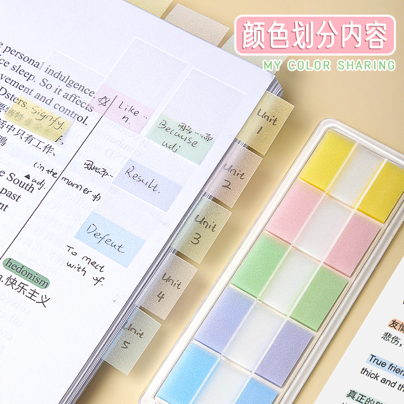 彩色分类索引贴备忘记录便利贴