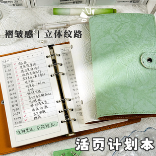 a6活页每日计划本todolist时间管理学习考研自律打卡本加厚工作行程日月周计划本笔记本本子高颜值随手记事本