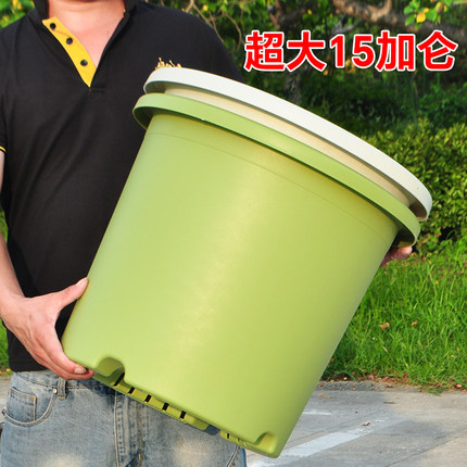 超大号口径树脂加厚花盆塑料6/7/15/25加仑盆耐用种果树月季大苗