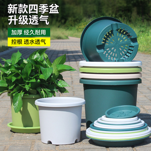 新款 绣球 加厚四季 盆树脂青山控根园艺家用阳台育苗种植容器月季