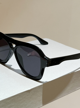 韩版高级感简奢飞行员式太阳眼镜