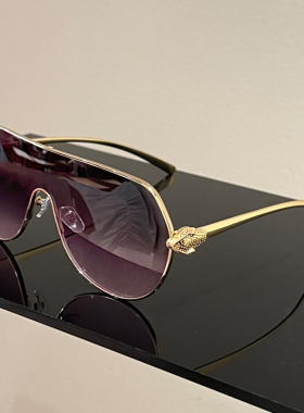 网红同款墨镜时尚风豹子太阳眼镜