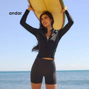 韩国百货店 andar瑜伽裤3分无痕高腰短裤 那叫一个显腿长