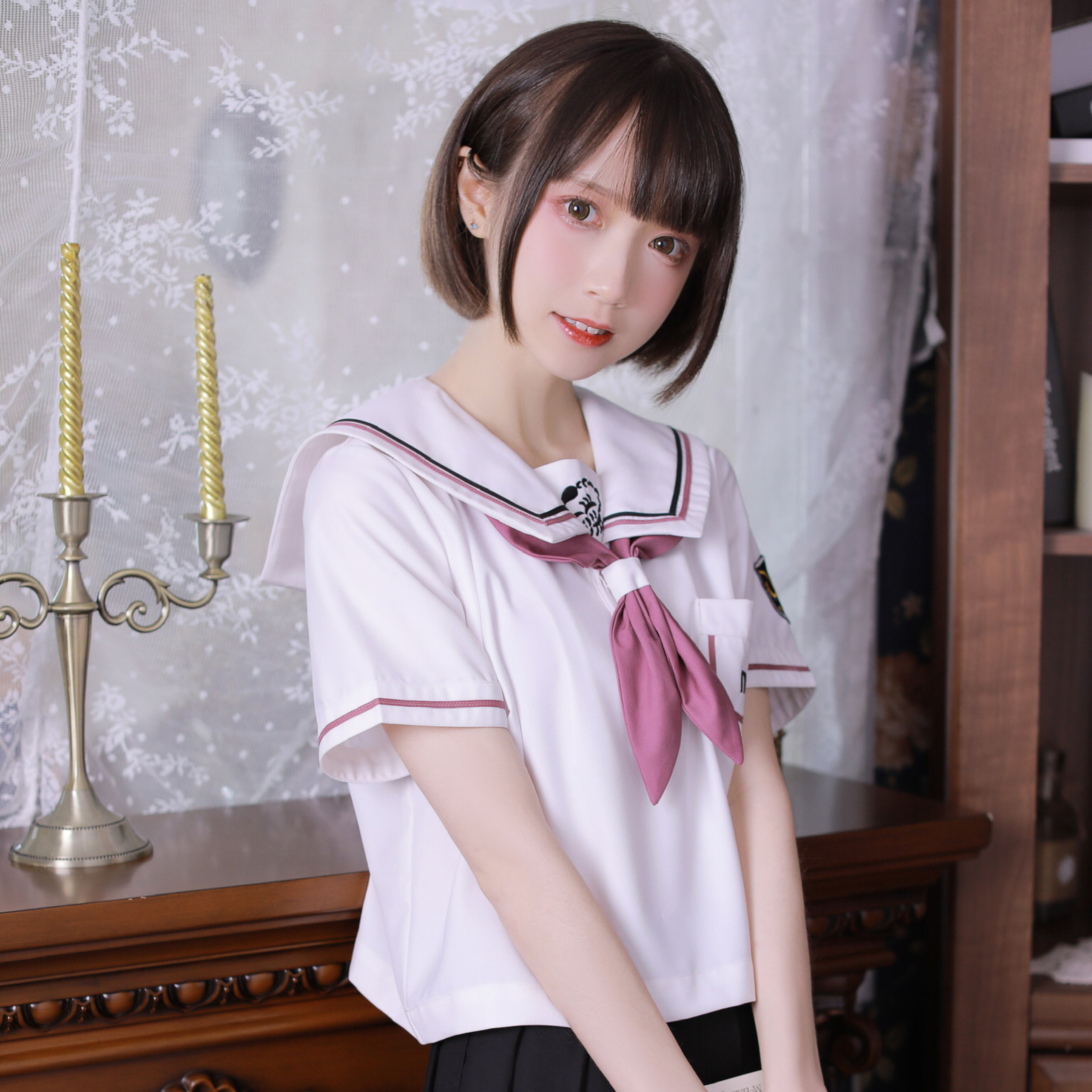 【西西酱】原创jk制服 幸运十二星座天蝎座 水手服刺绣夏服 现货