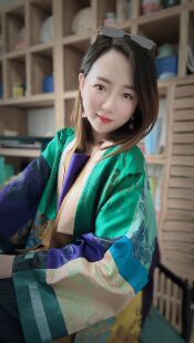 妍驎王原创设计国风老缎百衲衣上衣外套 新中式国风拼色外套上衣