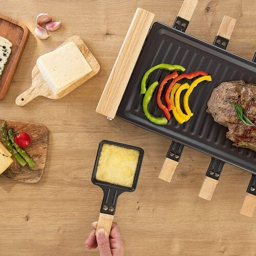 双层电烤炉家用烤肉炉多功能室内烤架芝士拉克雷特Raclette grill