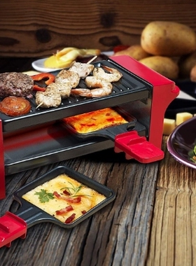 电烧烤炉芝士奶酪小烤盘不粘锅小手碟迷你小烤勺raclette cheese