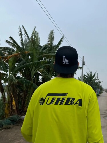 UH 2022FW美式运动长袖柔软速干高弹吸湿投篮服T恤圆领柠檬限定