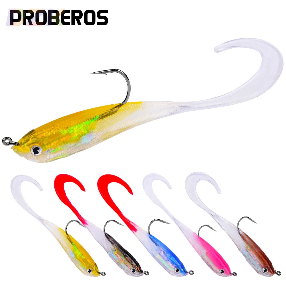 PRO BEROS新款包铅鱼5色软鱼10CM-14.7G路亚饵渔具出口DW6036.8
