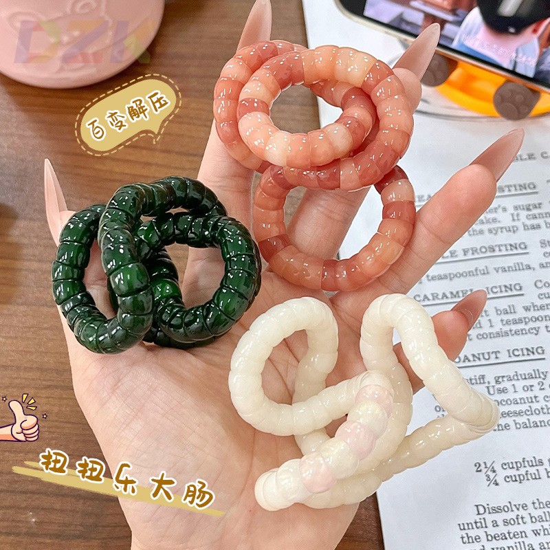 小红薯同款百变解压神器扭扭乐猪大肠菩提手串学生专注力训练手.1图片