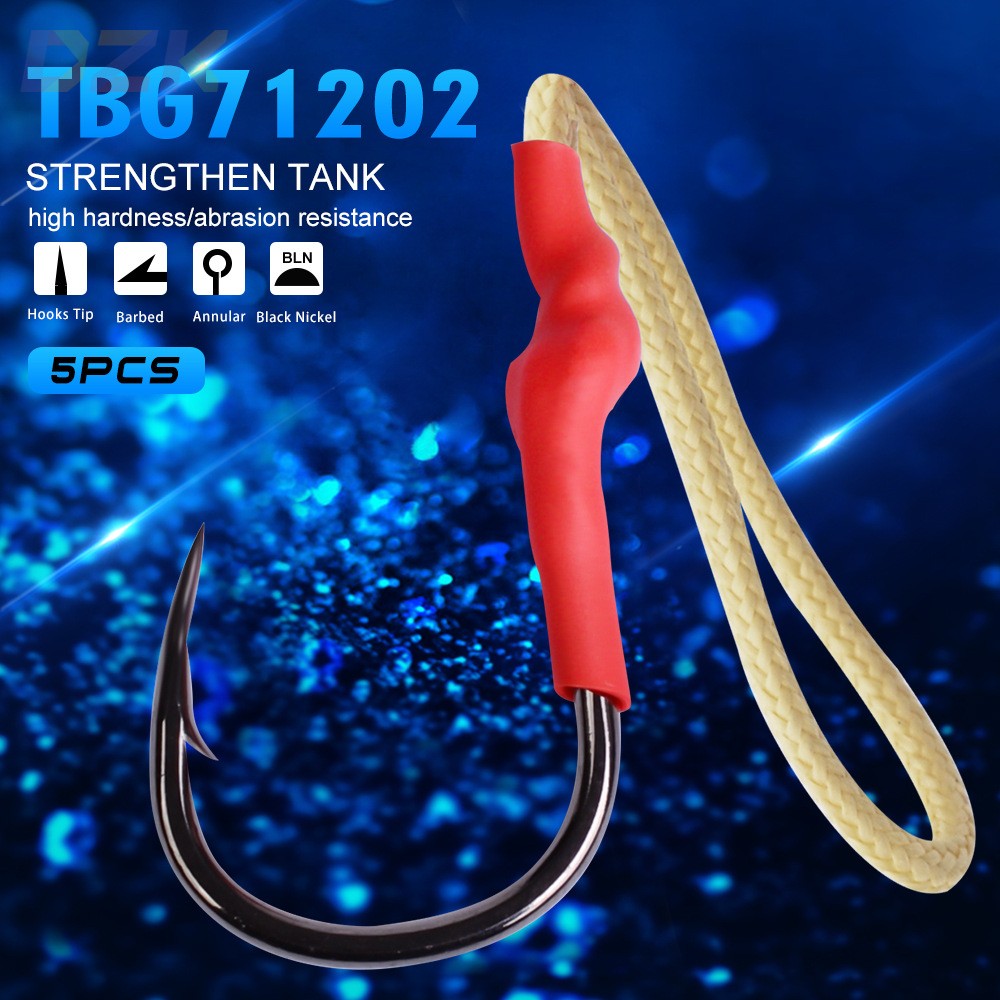 PRO BEROS新款 铁板钩 单钩用于铅鱼 海钓钩5个/包TBG71202.7