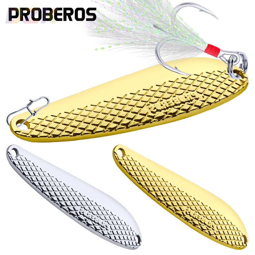 金/银路亚饵桂鱼绝杀6g 11g 16g沉水路亚亮片新款勺型路亚鱼饵.3