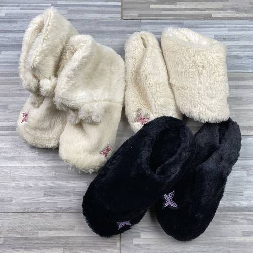 外贸日式女款软底刺绣地板拖鞋