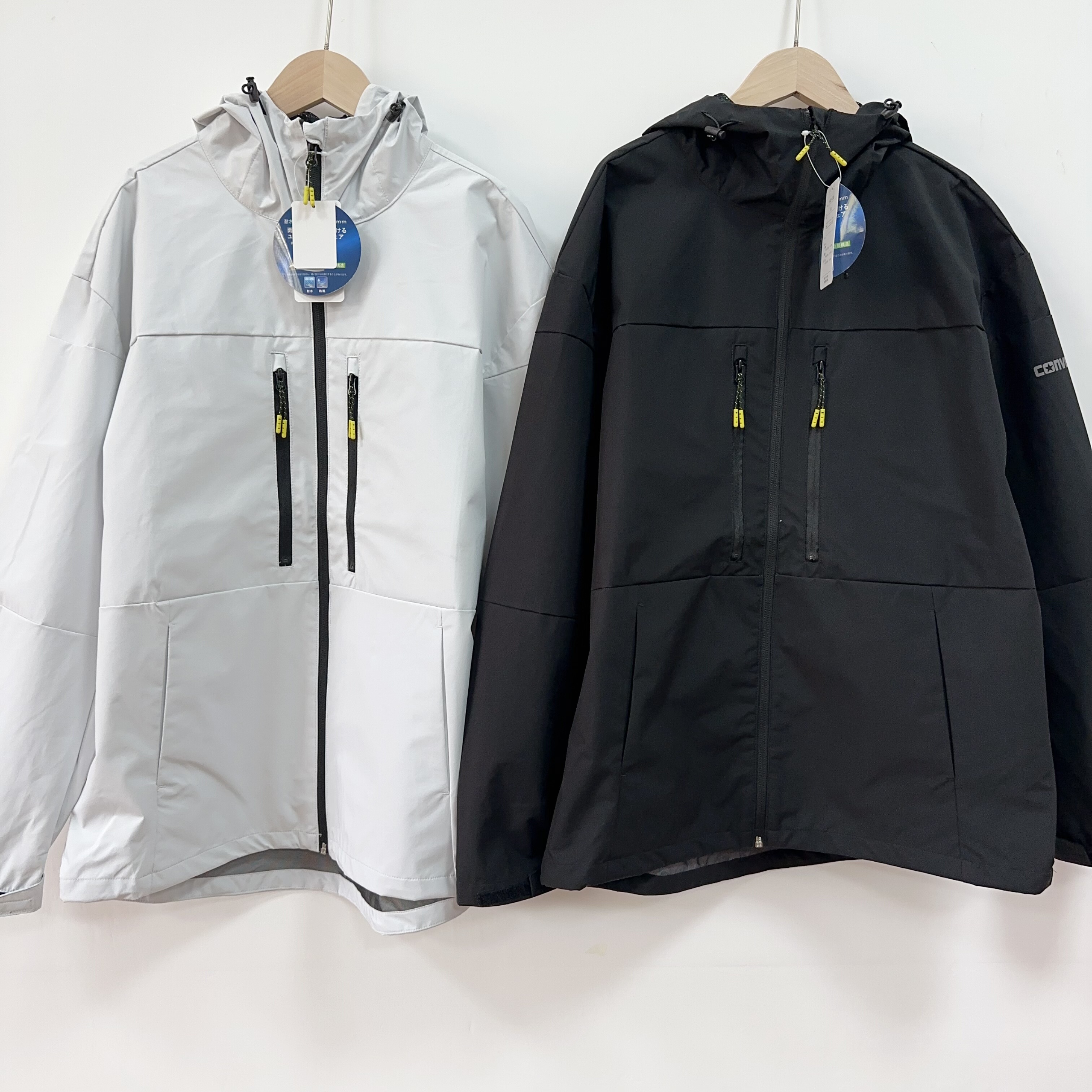 日单原单2025秋季男女同款防水防风单层休闲宽松连帽冲锋衣外套