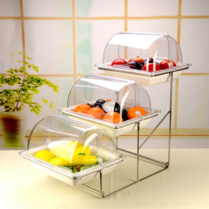 三层陶瓷欧式食品展示盘