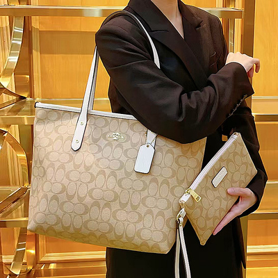 品牌真皮大容量托特包女2025新款高级感休闲百搭大包包单肩腋下包