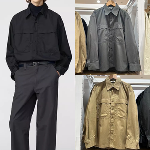 柜249!合作款男装女装工装宽松衬衫长袖休闲衬衣25冬新款480652