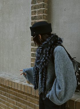 MOERSHOP  浪漫公式  配饰系列环保皮草多功能加长毛围巾