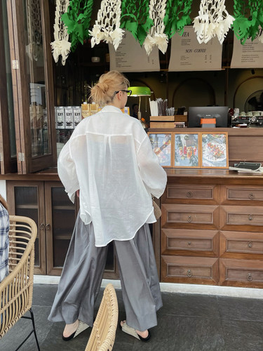 MOERSHOP天丝苎麻宽松衬衫