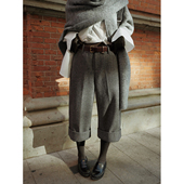 黑标系列长度切换深灰八分斜纹羊毛裤 MOERSHOP 质感标配