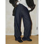 长腿精2.0 直筒经典 原牛色丹宁超模牛仔裤 MOERSHOP 女冬加绒裤