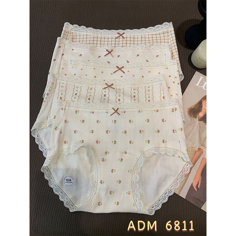 加长裆10A抑菌中腰女士三角内裤