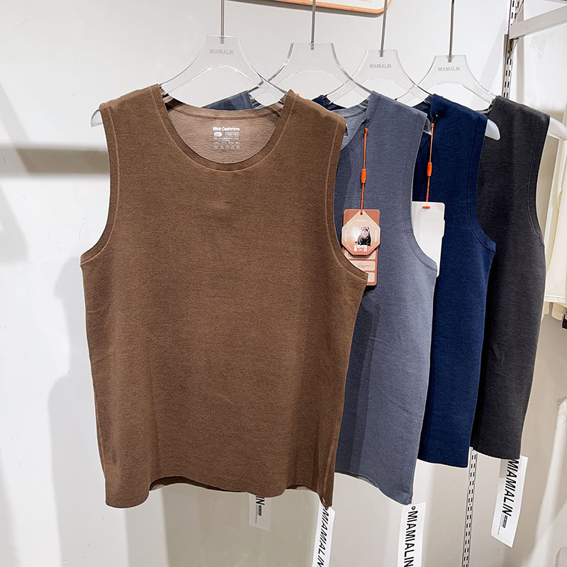 男士保暖背心内搭亲肤无袖上衣冬