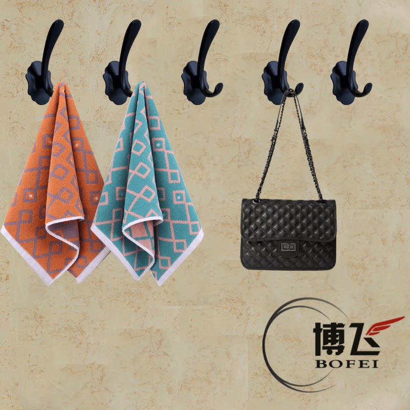 免打孔门后墙面服装店黑色衣架