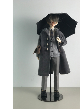 【定金】bjd娃衣四分五分六分学院风套装牛角扣大衣套装