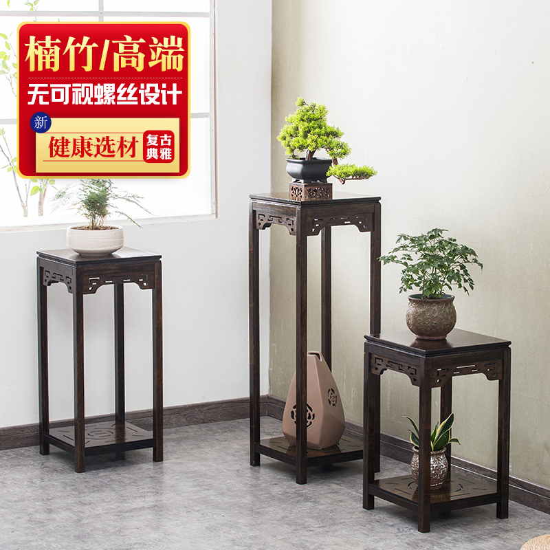 床头柜实木健康环保楠竹