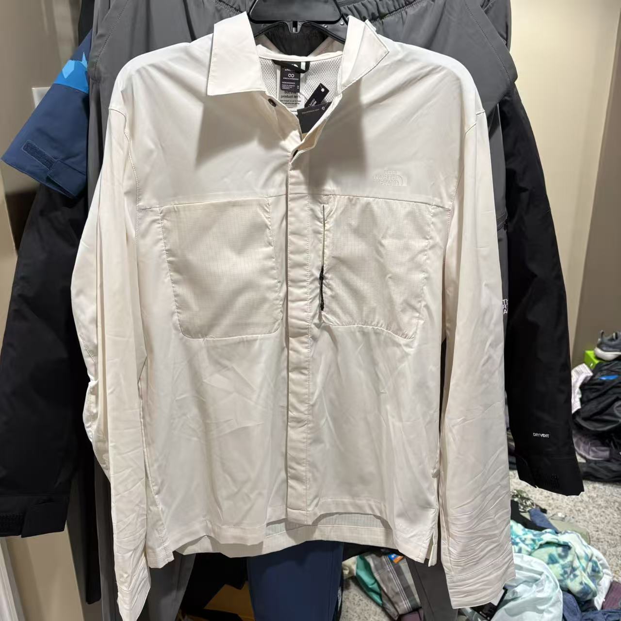 美国代购TheNorthFace北面男士夏季FlashDry速干40+防晒长袖衬衫