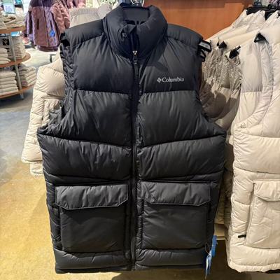 Columbia/哥伦比亚男士秋冬户外热反射保暖绗缝休闲立领棉服马甲