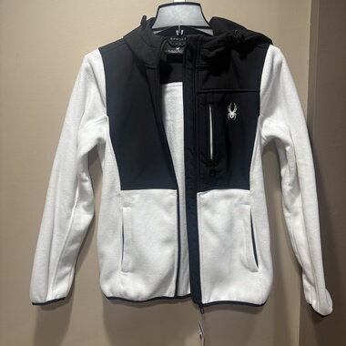 SPYDER/蜘蛛 女生春秋加绒保暖户外运动休闲软壳抓绒连帽外套