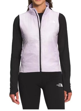 美国代购TheNorthFace北面女士速干flashdry轻薄夹棉马甲带反光条