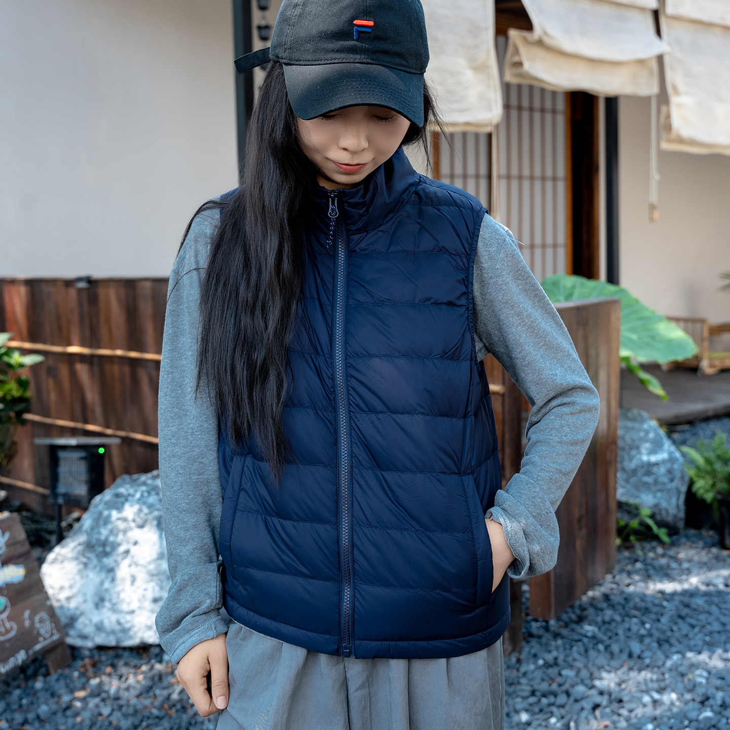 轻薄款羽绒服黑科技充电发热石墨烯日系鹅绒内胆保暖轻量化男女款